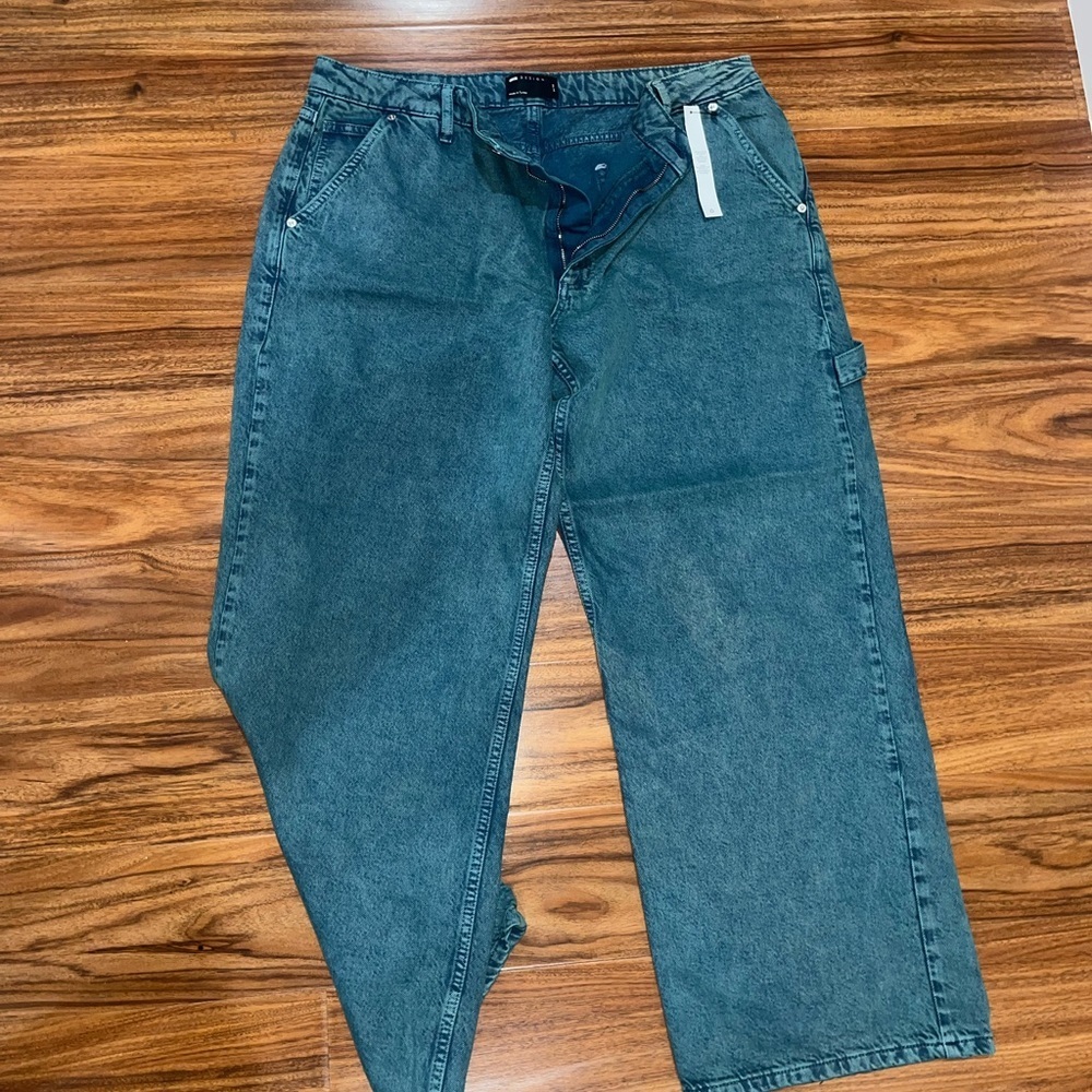 NWT asos design blue green dad jeans - Picture 6 of 6